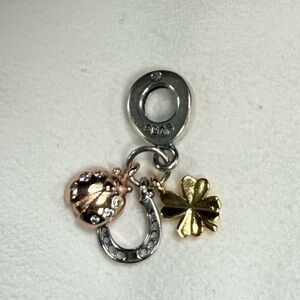 Horseshoe Dangle Bracelet Charm